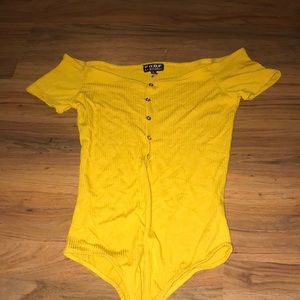 Yellow bodysuit